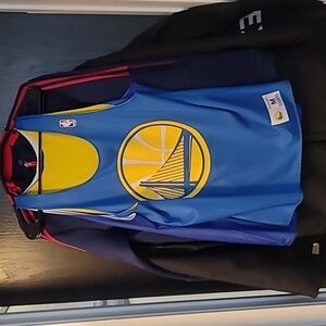 Mitchell & Ness Golden State Warriors Reversible Jersey - Blue / Gold